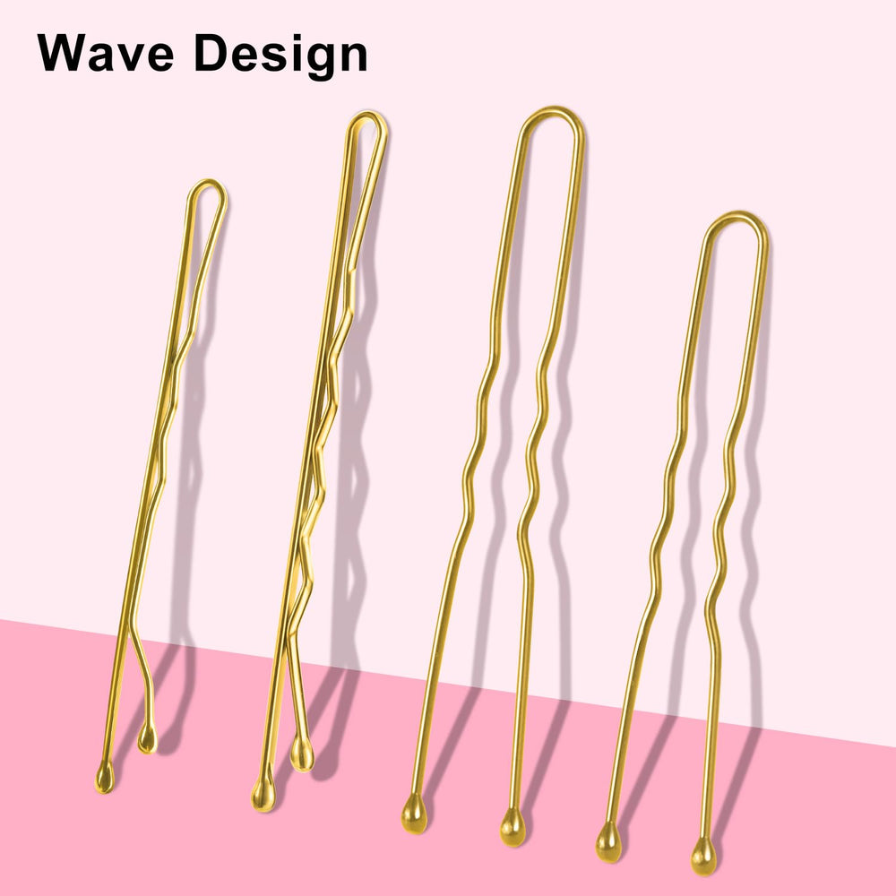 TsMADDTs U-shaped and straight bobby pins arranged to show size variety