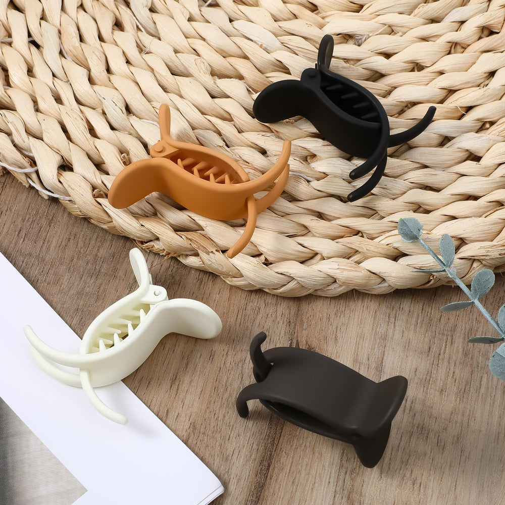 Tucnoeu clips color array in off-white black coffee khaki, versatile style benefit