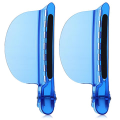 Tucnoeu front view of both blue clips showing compact pair and professional look