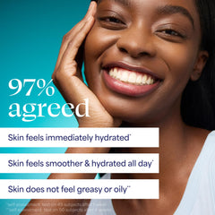 TULA label closeup highlighting hyaluronic acid and niacinamide benefits