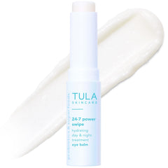 TULA front tube showing product packaging and quick brightening benefit