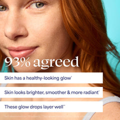 TULA drops mixed with moisturizer illustrating customizable tint and hydration