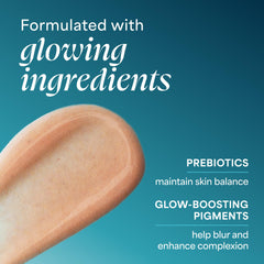 TULA primer sunrise applied on back of hand demonstrating blendability