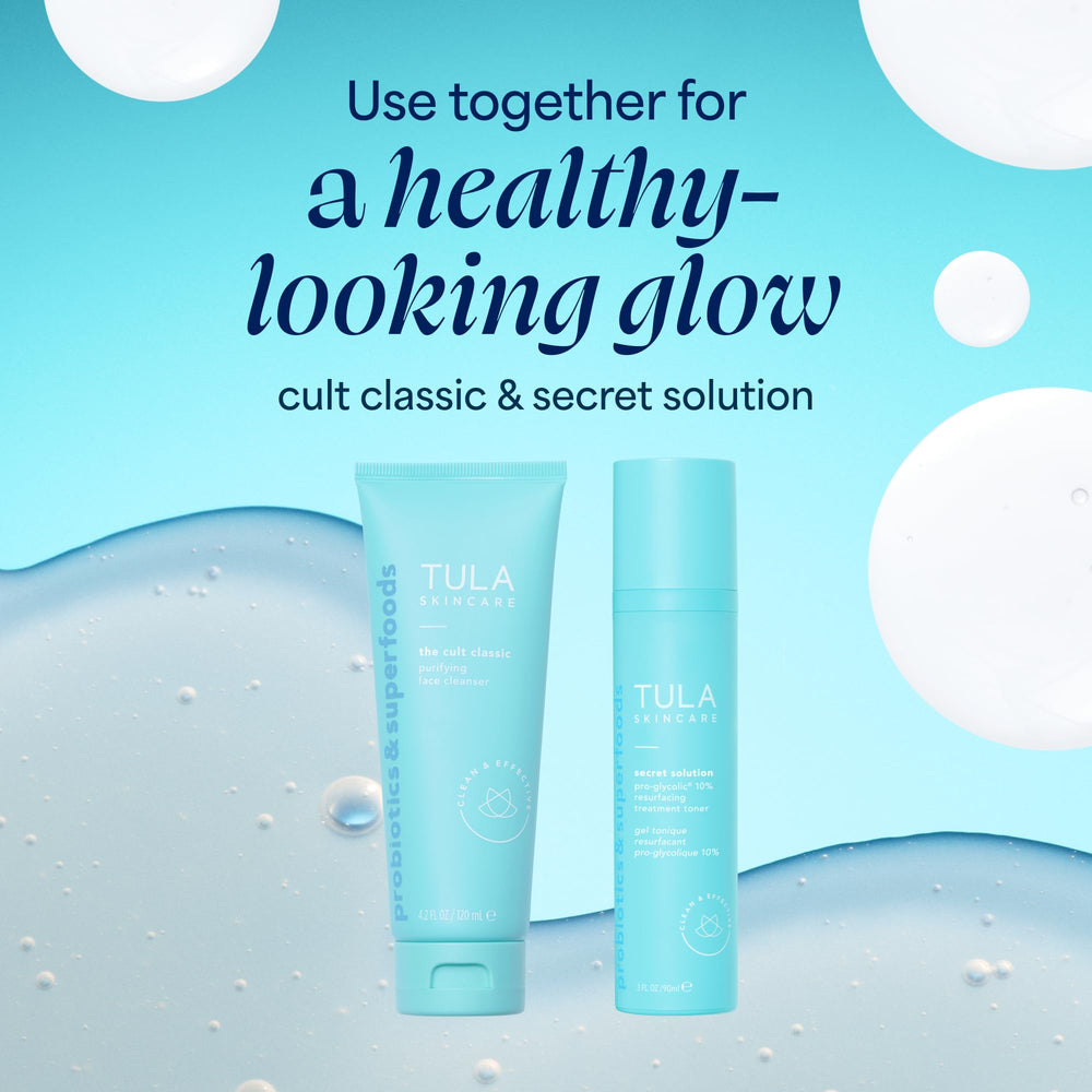 TULA ingredient highlight with prebiotic extracts, supporting skin barrier balance