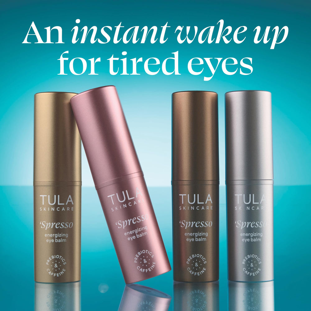 Close-up of TULA Spresso Iced balmy texture highlighting hydrating, pearlescent finish