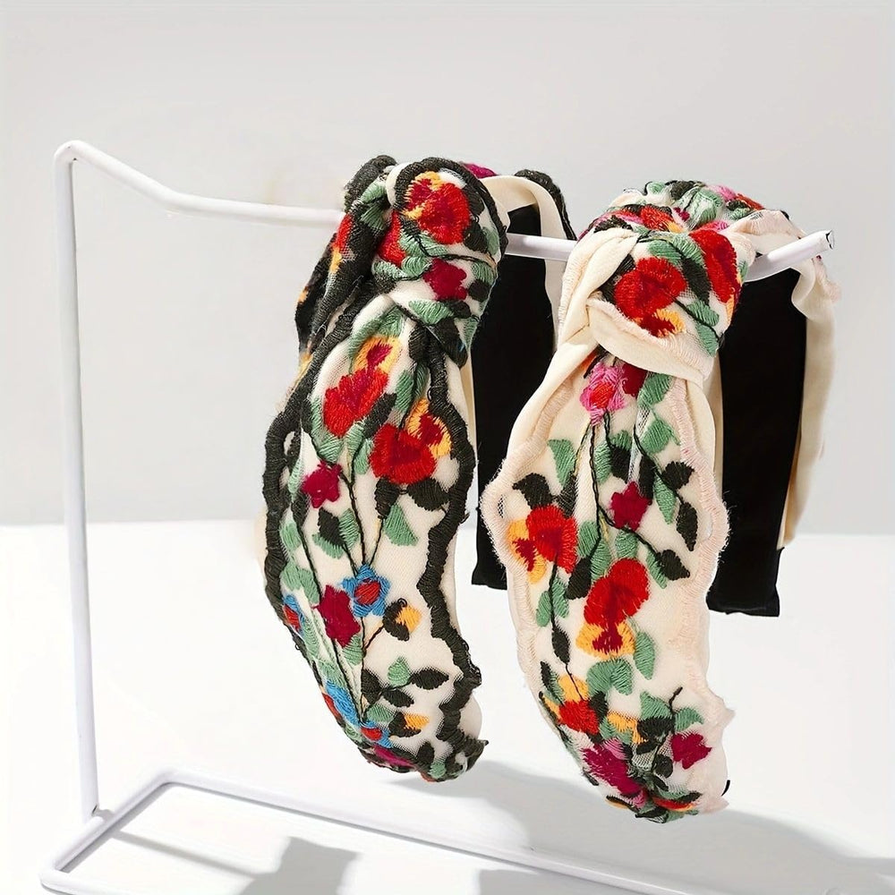 TURTLEDOVE headband worn outdoors adds feminine charm to outfits