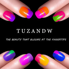 TUZANDW included mini file and wooden stick, ensures easy shaping and neat application