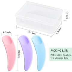 TUZAZO storage box open with colorful spatulas neatly arranged for travel