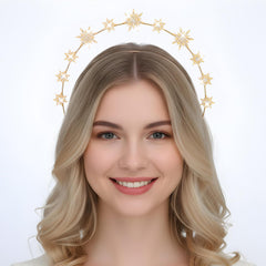 Tweruna headband worn by bride in ceremony benefit: elevates bridal styling