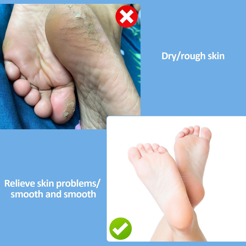 Tweruna socks in bedroom spa scene showing relaxing foot care routine