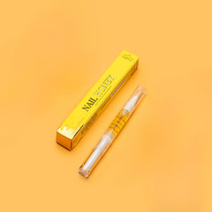Twinkled T pen tucked in purse depicting on-the-go nail care advantage