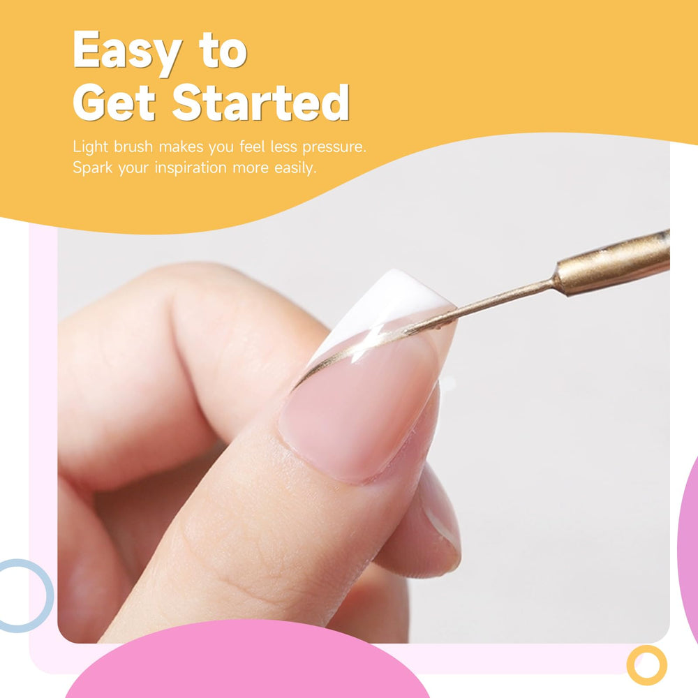 TWOEIGHT on-model manicure showing crisp nail art and salon-quality cured finish