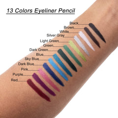 TWOMODE swatch strip of 13 colors for quick shade selection benefit