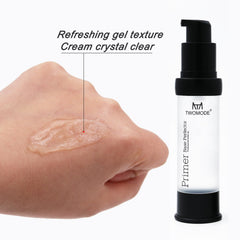 TWOMODE primer texture close-up demonstrating smooth, silicone-based finish benefit