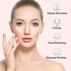TYTCA mask applied on face during nighttime routine keeping products in place