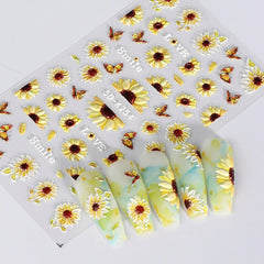 Tyuimhx full sheet layout displaying varied sunflower sizes for customization