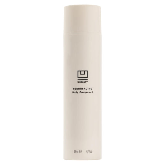 U Beauty front bottle showing label and compact design, highlights ease of use