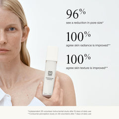u beauty bottle on bathroom vanity staged for daily routine inspiration and elegance benefit