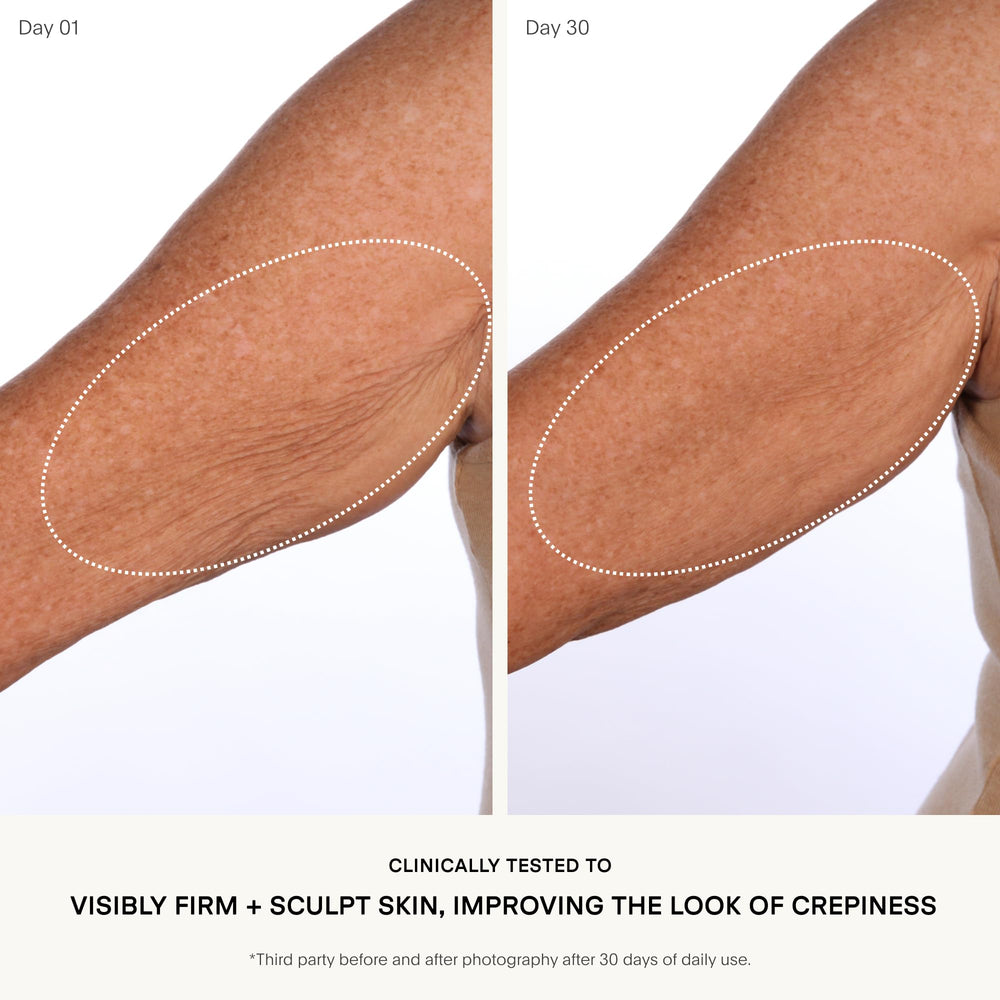 U Beauty cream texture swatch showing lightweight consistency and fast absorption benefit