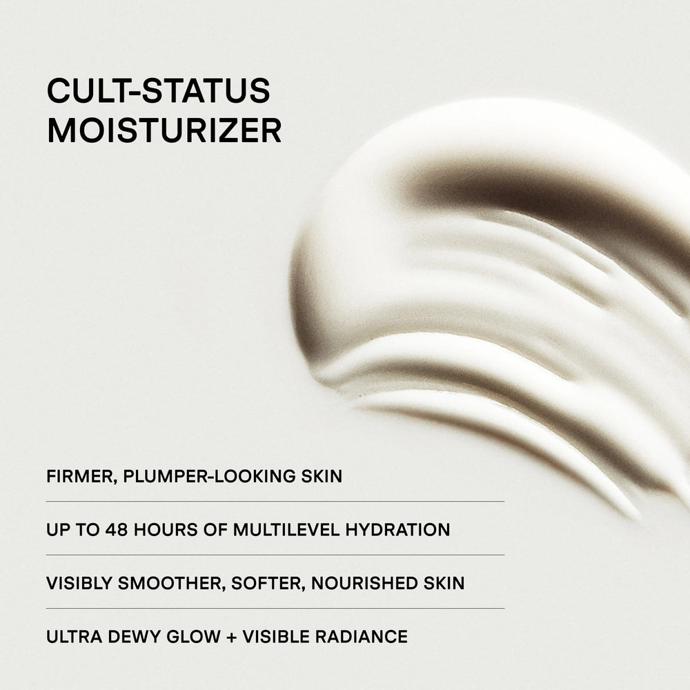 U Beauty cream texture close-up highlighting rich, hydrating feel