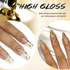 U-Shinein close-up brush fine tip enabling precise striping