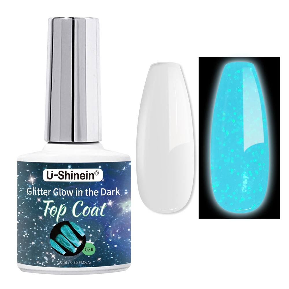 U-Shinein front bottle showing label and glossy finish benefit
