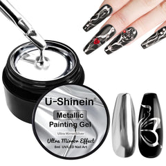 U-Shinein front jar label showing brand and product benefit mirror finish