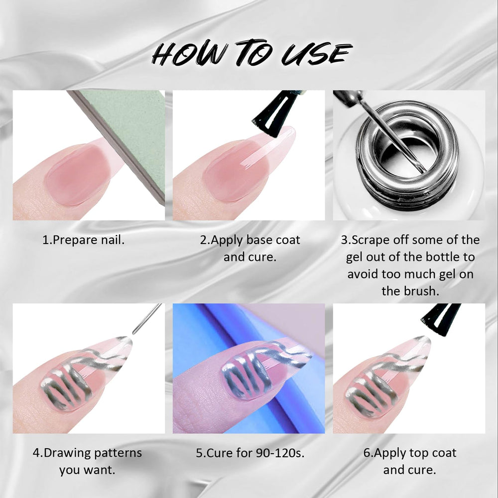 U-Shinein in-use fine-line painting demonstrating steady brush control