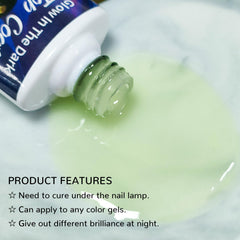 U-Shinein bottle beside UV lamp showing needed curing and fast results