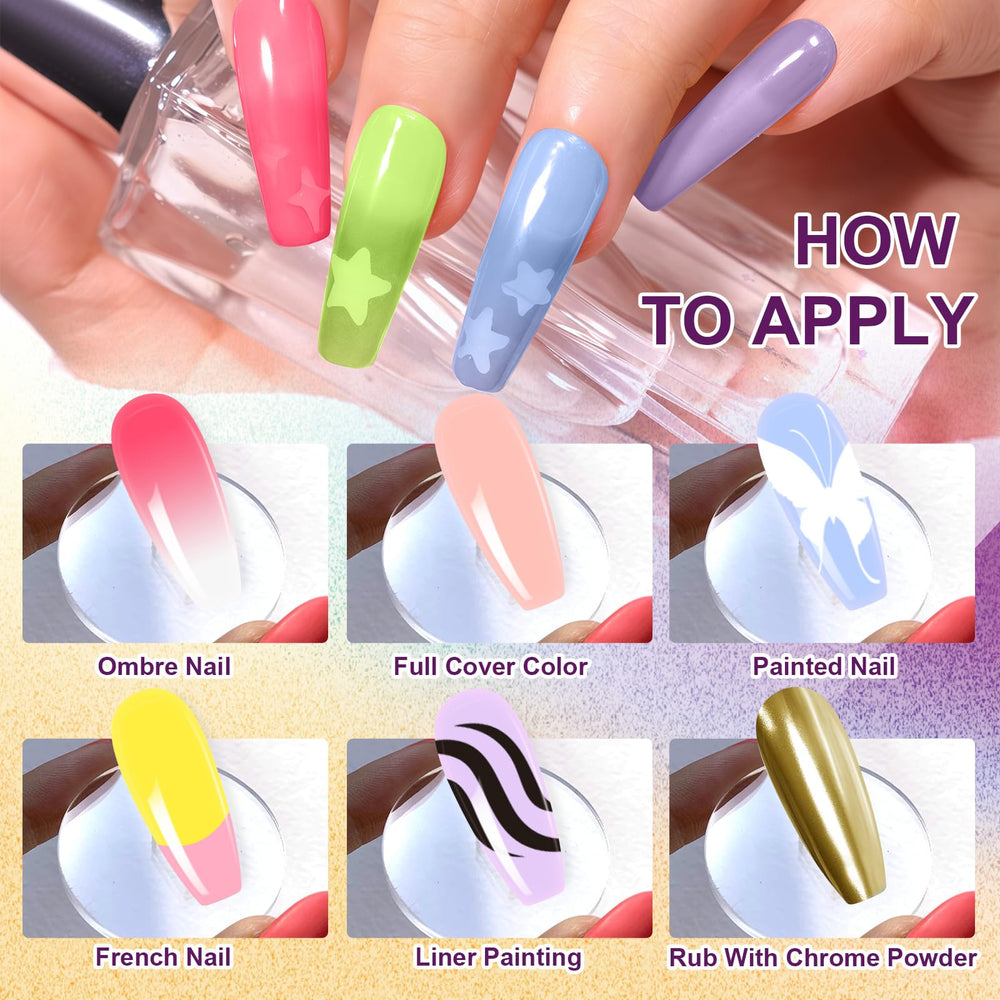 U-Shinein premium sponges and tweezers displayed for durable gradient application benefit