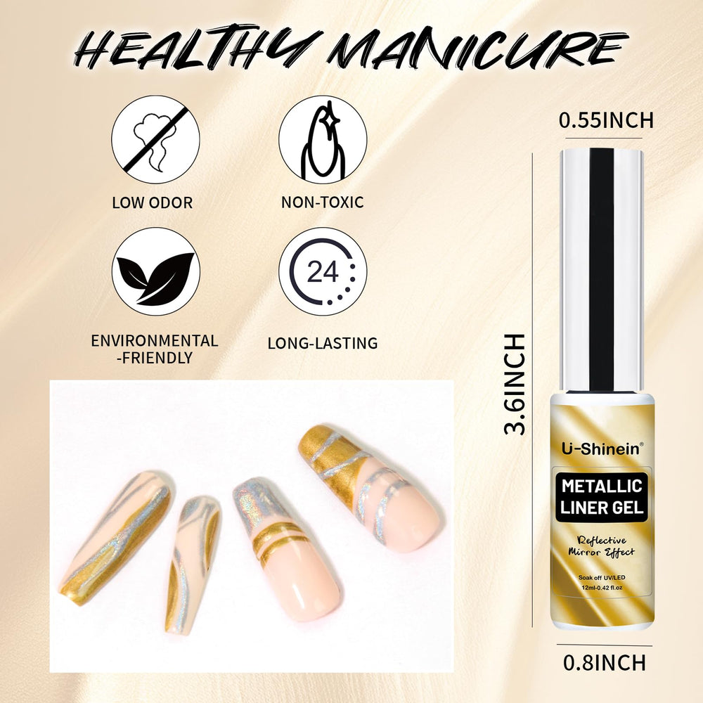 U-Shinein gel texture swirl showing smooth application benefit