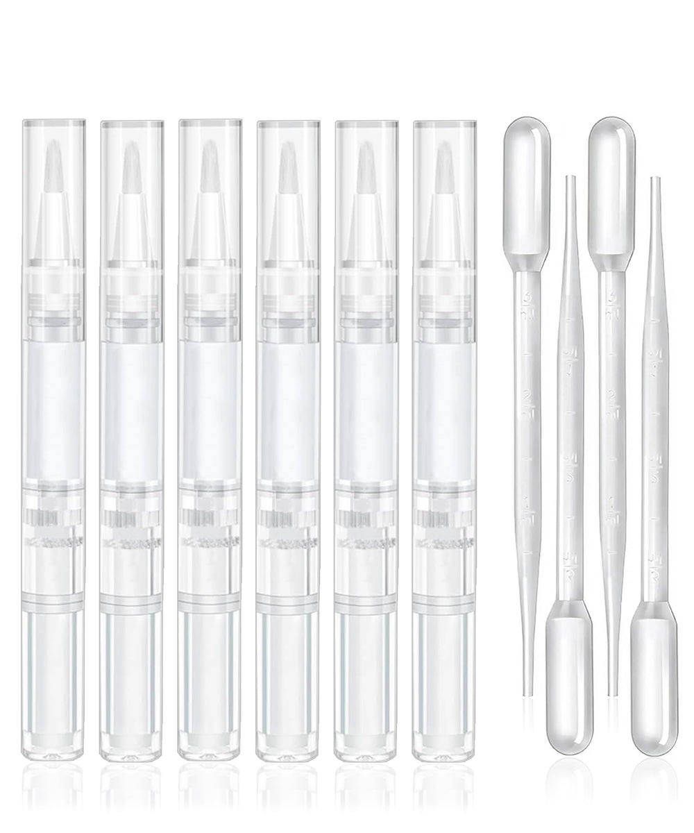 uadbau front view pack showing six transparent pens and four pipettes, travel-ready