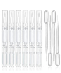 uadbau front view pack showing six transparent pens and four pipettes, travel-ready