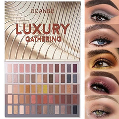 UCANBE front view of 60-pan palette shows full color variety and organization