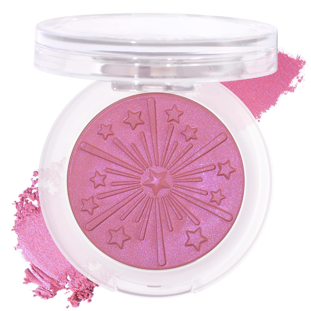 UCANBE blush next to coin for size comparison showing compact travel-friendly design