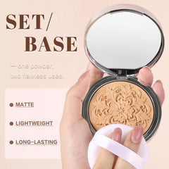 UCANBE compact open with puff and powder for quick touch-ups benefit