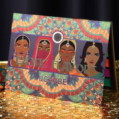 UCANBE held in hand to show palette size and travel-friendly scale