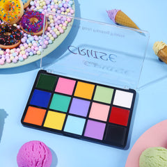 UCANBE festival makeup lifestyle photo showing durable colorful face art benefit