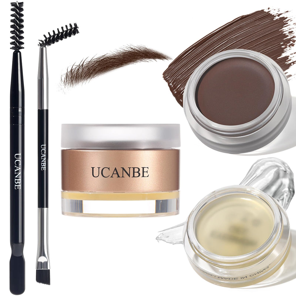 UCANBE front packaging showing complete brow kit and benefits