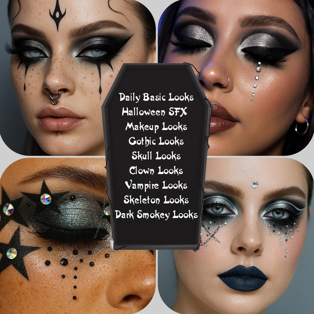 UCANBE in-use nightlook on model illustrating dramatic smoky eye impact