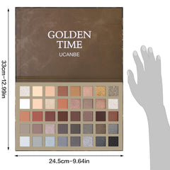 UCANBE applying shimmer on eyelid demonstrating buildable intensity benefit