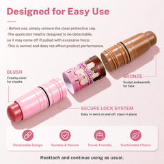 UCANBE lifestyle image model wearing Blooming Rose showing radiant, natural glow