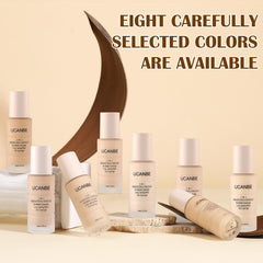 UCANBE woman applying product for long-lasting matte look benefit
