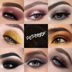 UCANBE close-up of matte shades showing smooth texture and blendability
