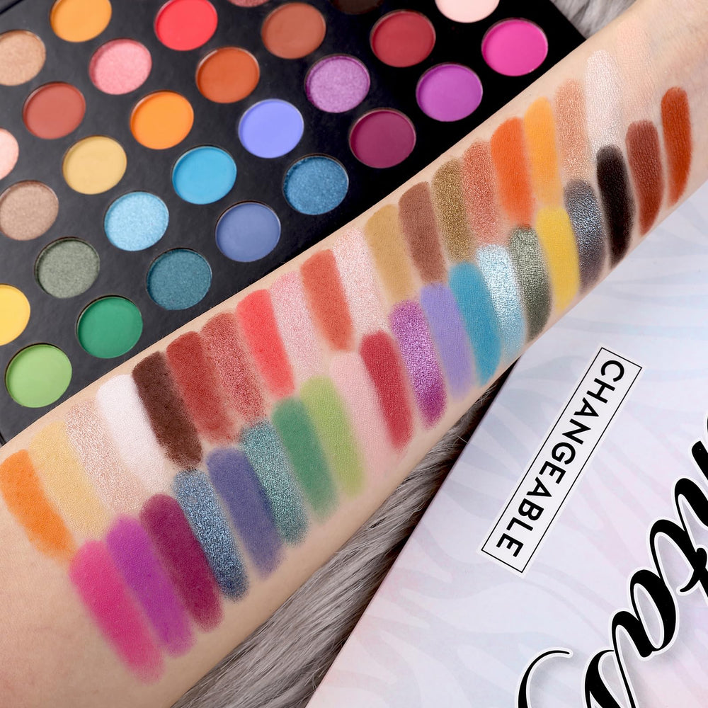 UCANBE close-up matte swatches demonstrating smooth blendability and payoff