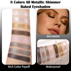 UCANBE applied on eye demonstrating dramatic metallic sheen and dimension