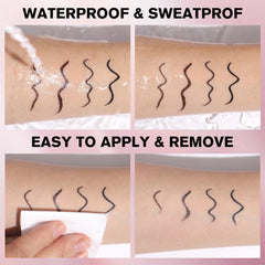 UCANBE eyeliner tucked inside a makeup bag for on-the-go use