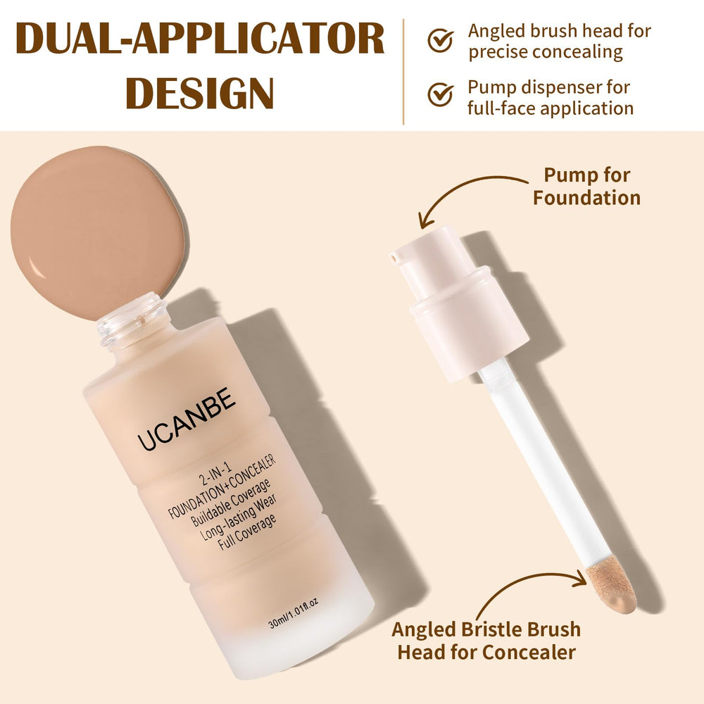 UCANBE packaging with lid off highlighting dual-applicator and compact design