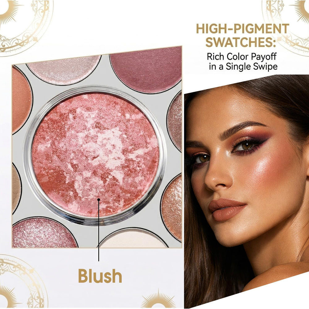 UCANBE palette in hand to show compact size and easy portability
