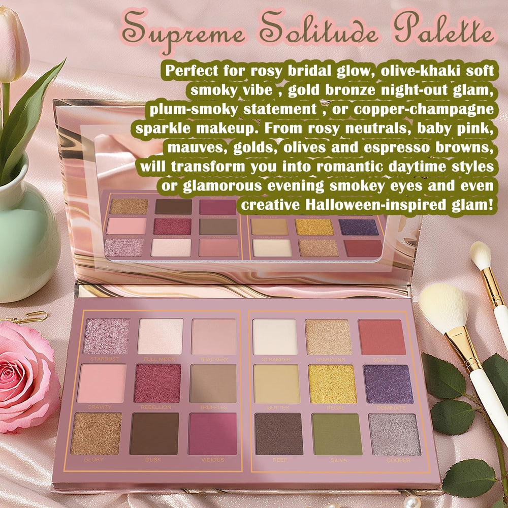 UCANBE palette in use during eye application demonstrating vivid payoff